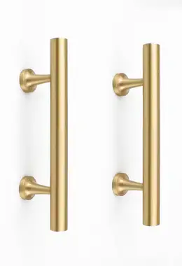 3-Inch Solid Brass Kitchen Cabinet Handles and Pulls 4 Pack