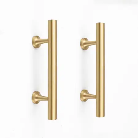 3-Inch Solid Brass Kitchen Cabinet Handles and Pulls 4 Pack